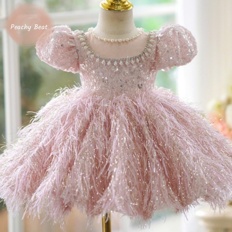 Musical Instrument For Babies - Robe princesse à paillettes et plumes