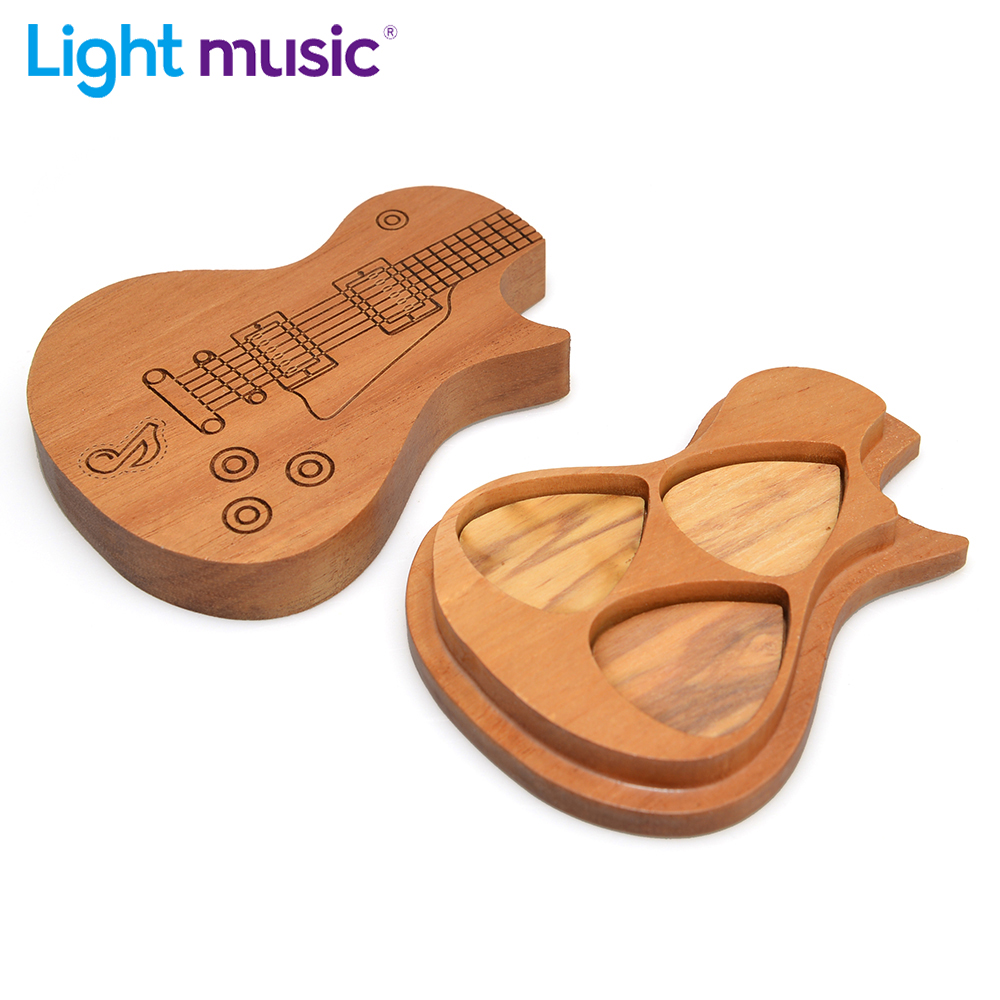 Cajon Musical Instrument - Plectres de guitare en bois, étui