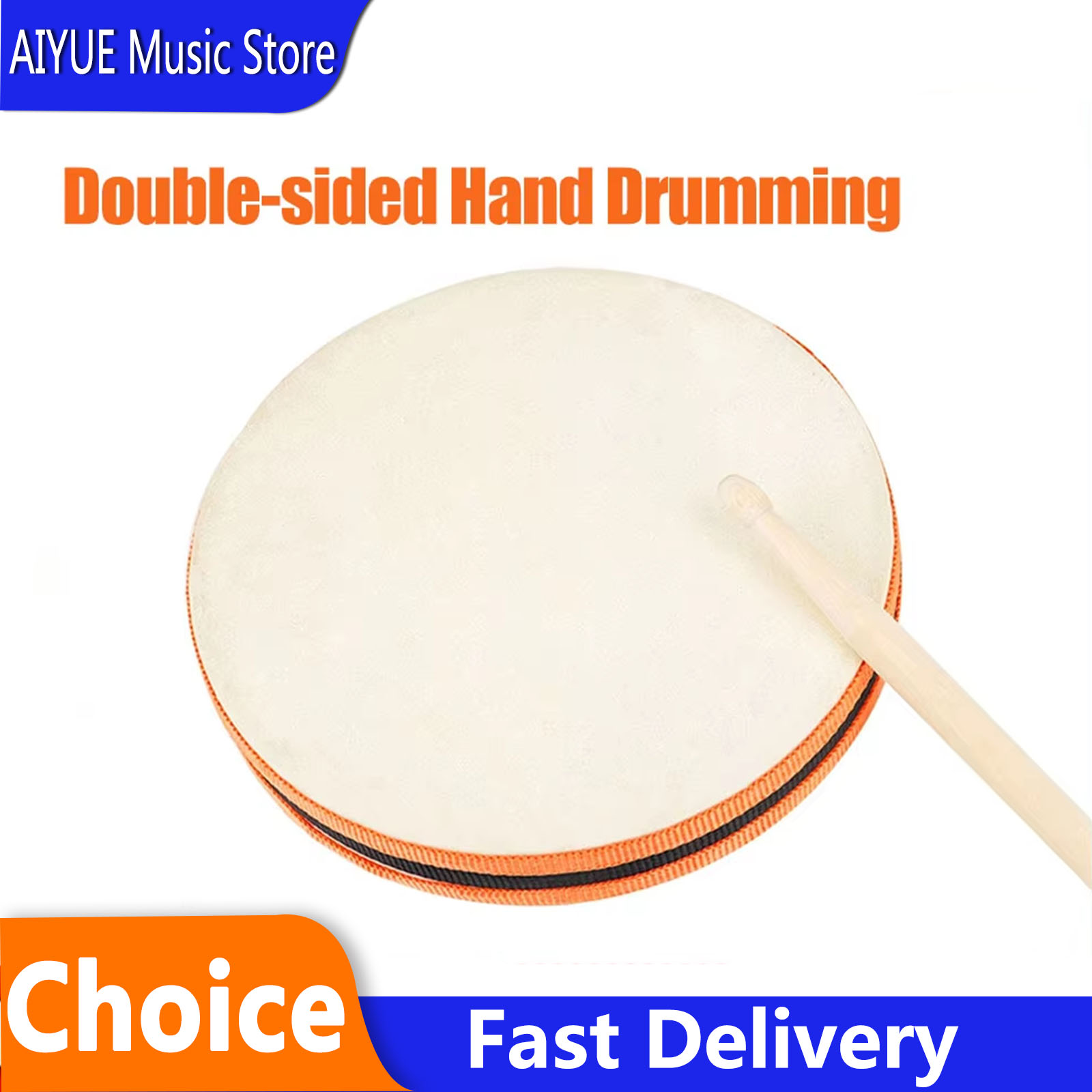 Musical Instrument For Babies - Tambour à main double face pour
