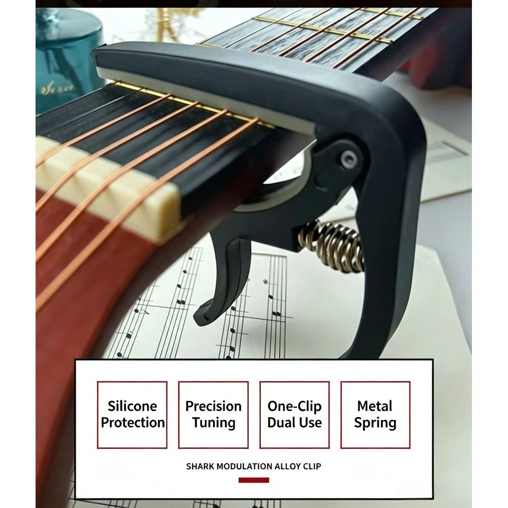 Musical Instrument Types - Capodastre 2 en 1 avec extracteur