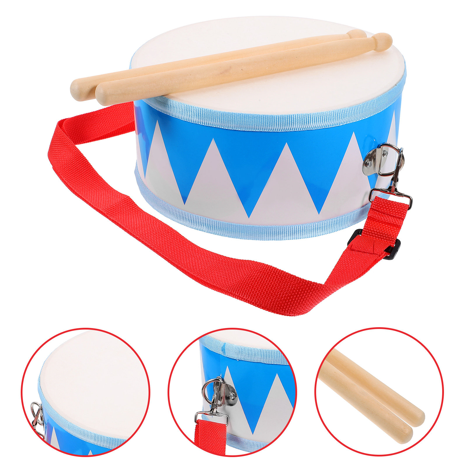 Musical Instrument For Babies - 1 ensemble de tambours en bois