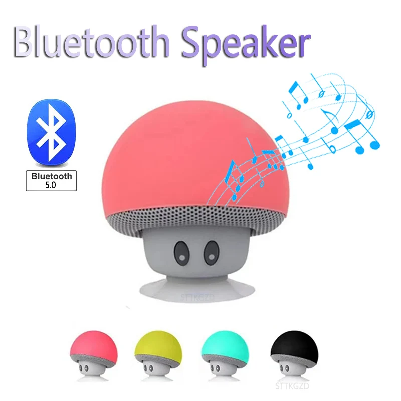 Cajon Musical Instrument - Mini haut-parleur Bluetooth champignon, boîte de