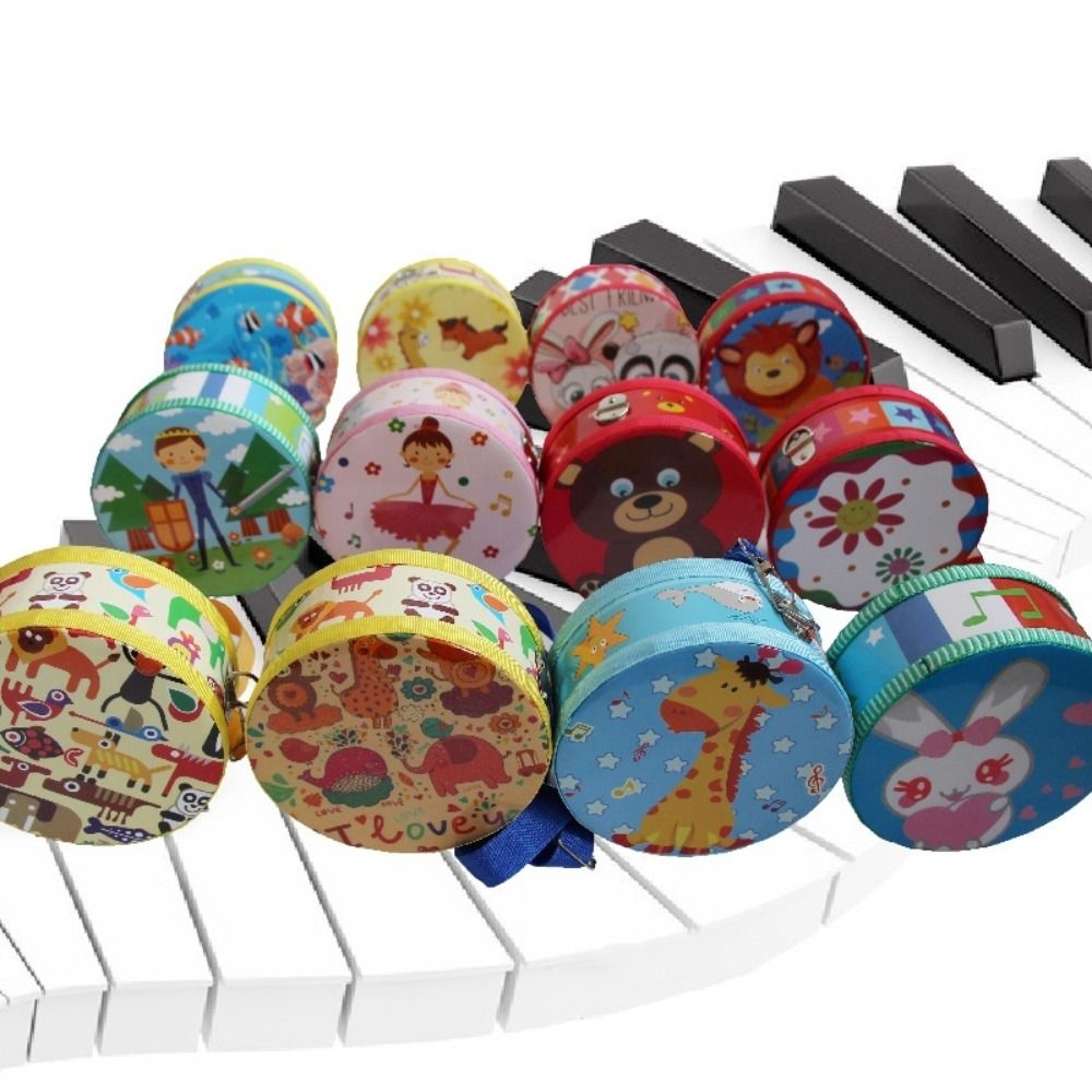 Musical Instrument With Hand - Tambour en bois pour enfants, double