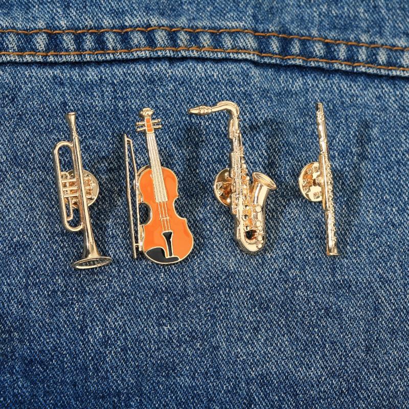 Musical Instrument In Orchestra - Badge inspiré d'orchestre 1 pièce, épingles