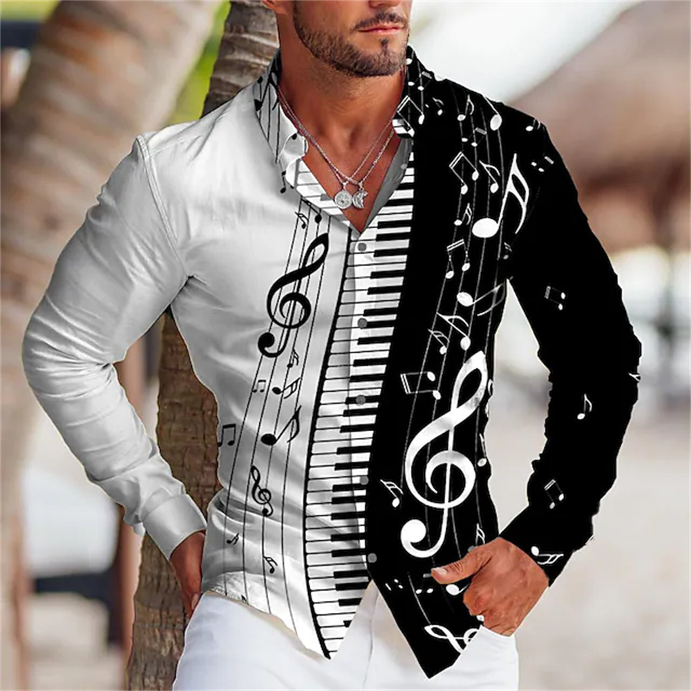 Musical Instrument Japan - Chemise d'été à manches longues pour