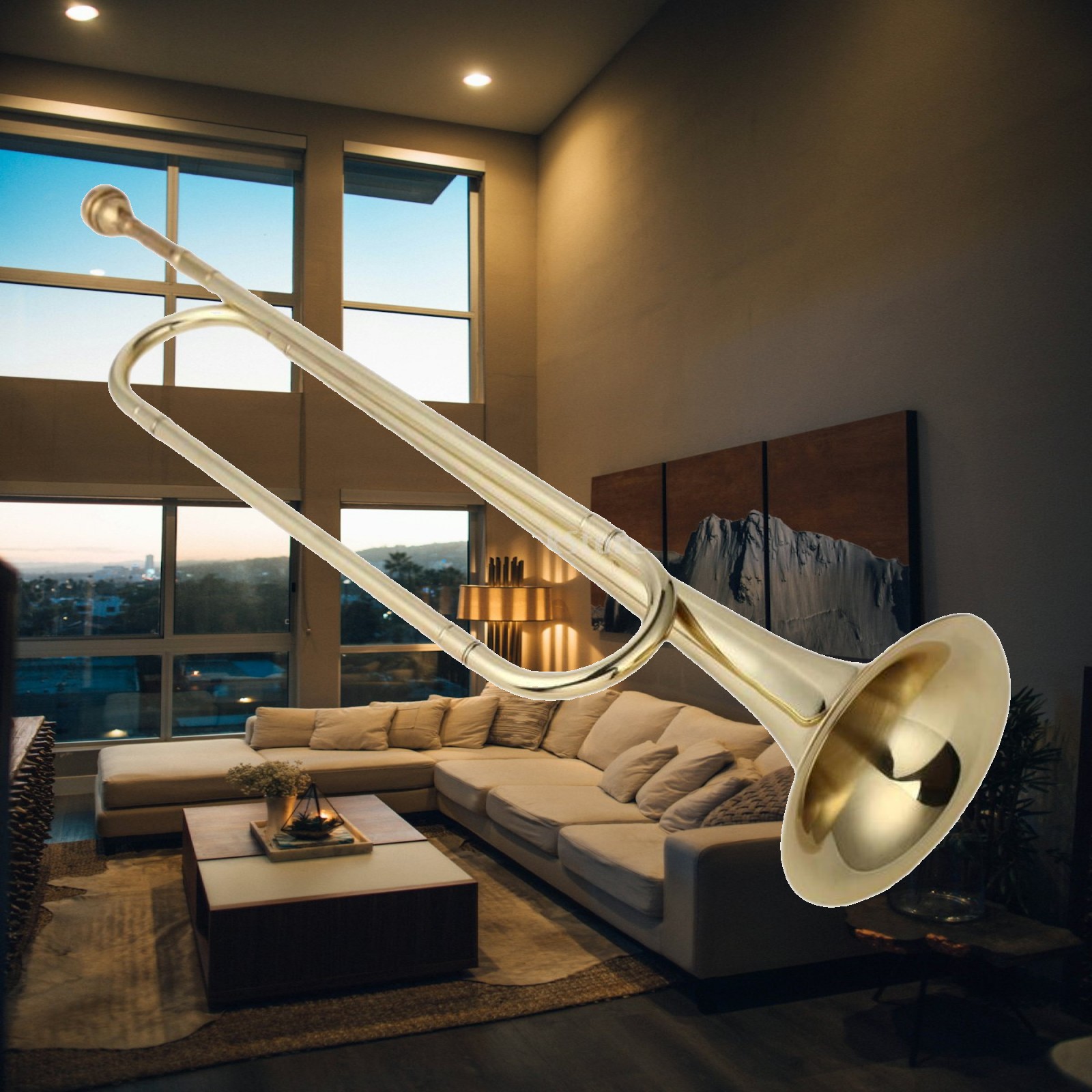 Musical Instrument Bugle - Corne de fanion en Si bémol,
