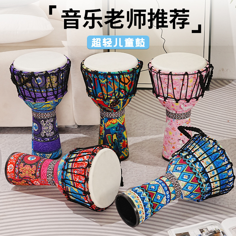 Musical Instrument With Hand - Tambour africain en PVC avec peau
