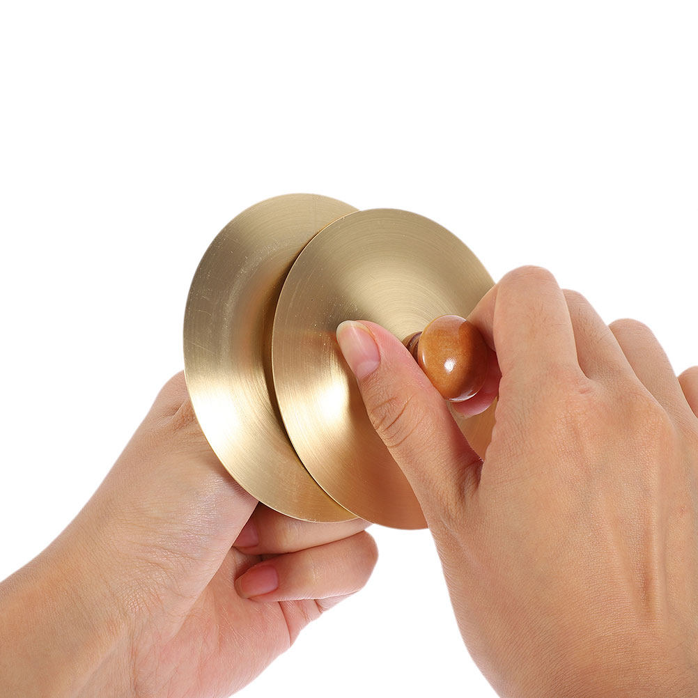 Musical Instrument With Hand - Mini cymbales à main 7 cm,