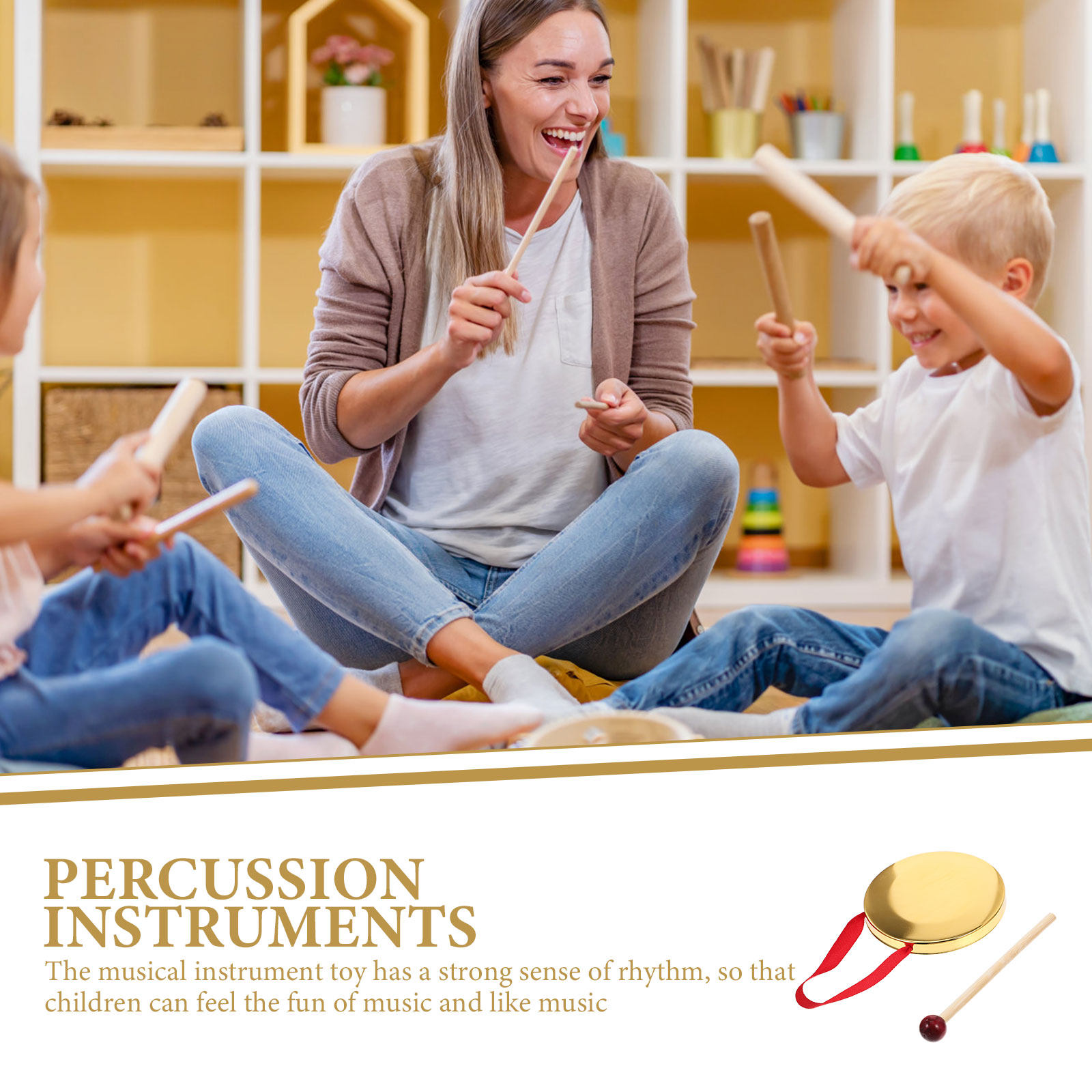 1 ensemble de petits gongs mét - Musical Instrument Mallet avis et prix
