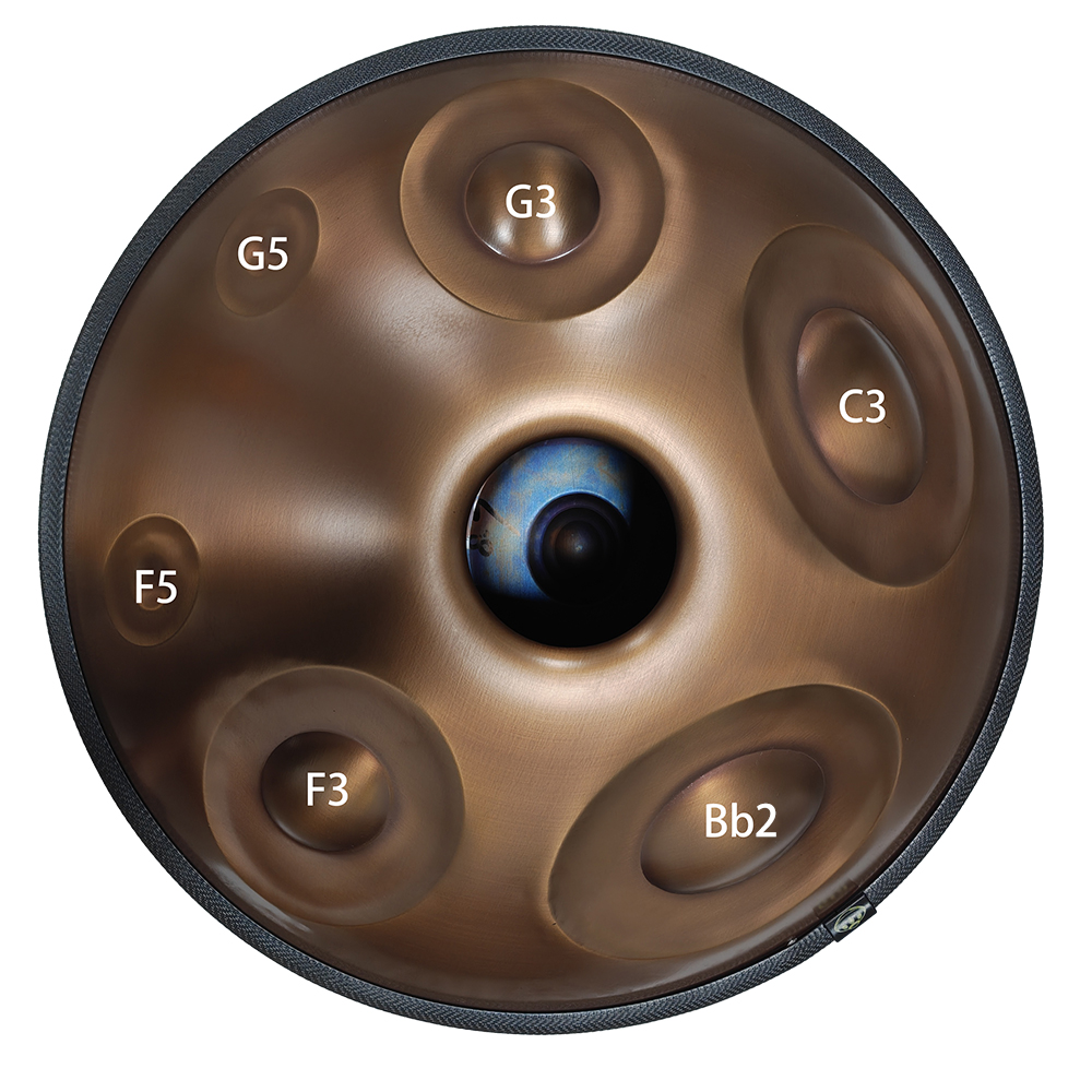 Handpan à 18 notes, en Ré mine - Musical Instrument Types avis et prix