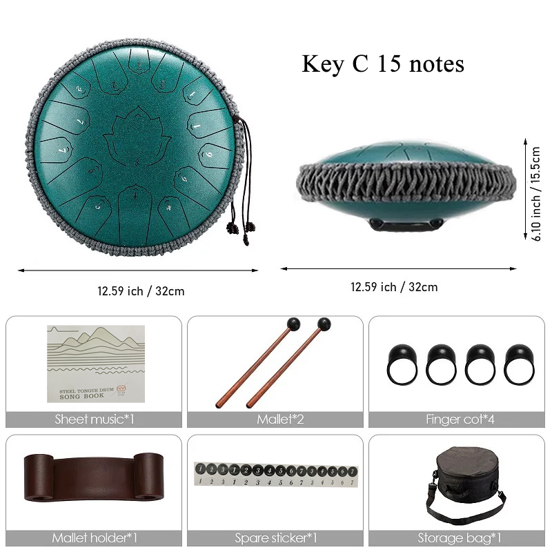 Hluru-Tambour à langue en acie - Musical Instrument Types avis et prix