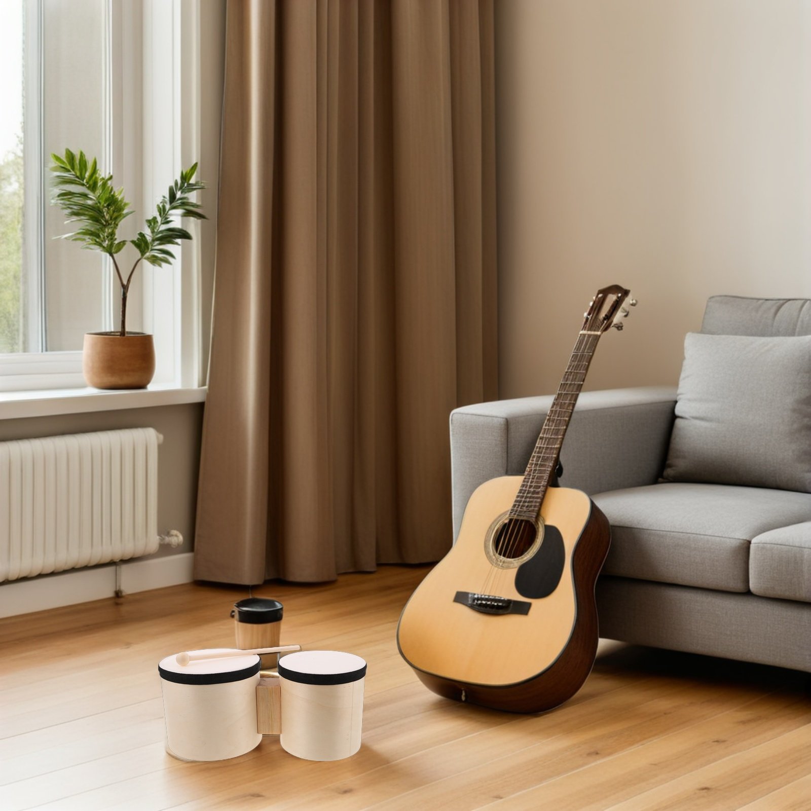 1 ensemble de bongos en bois,  - Musical Instrument With Hand avis et prix