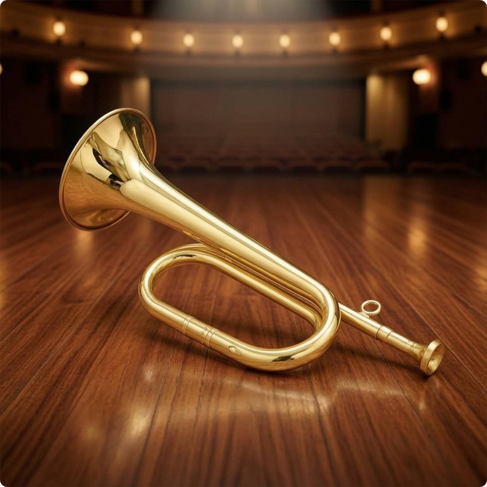 Mini cor en laiton compact ave - Musical Instrument Bugle avis et prix