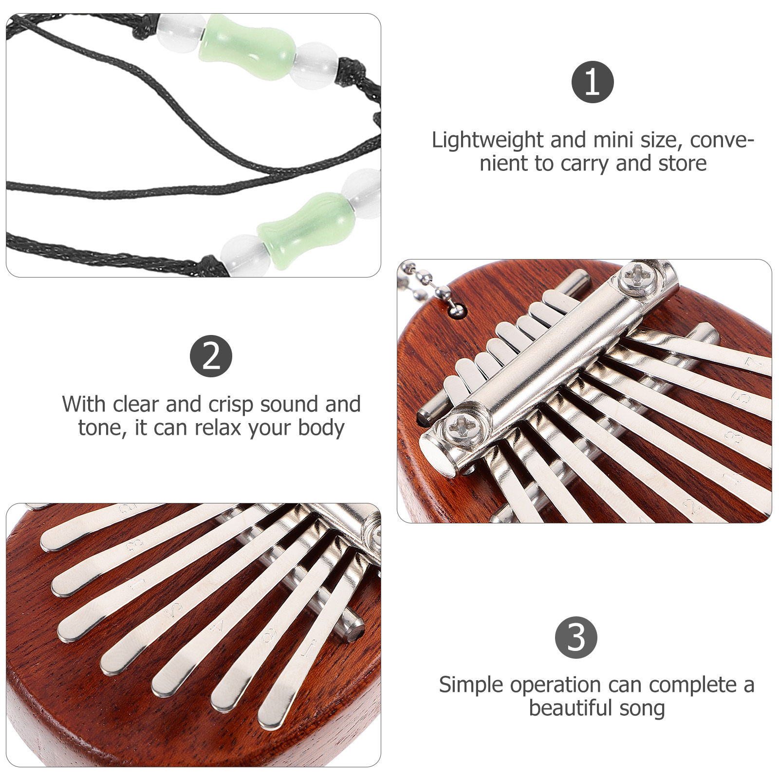 1 ensemble de kalimba à 8 touc - Musical Instrument Kalimba avis et prix