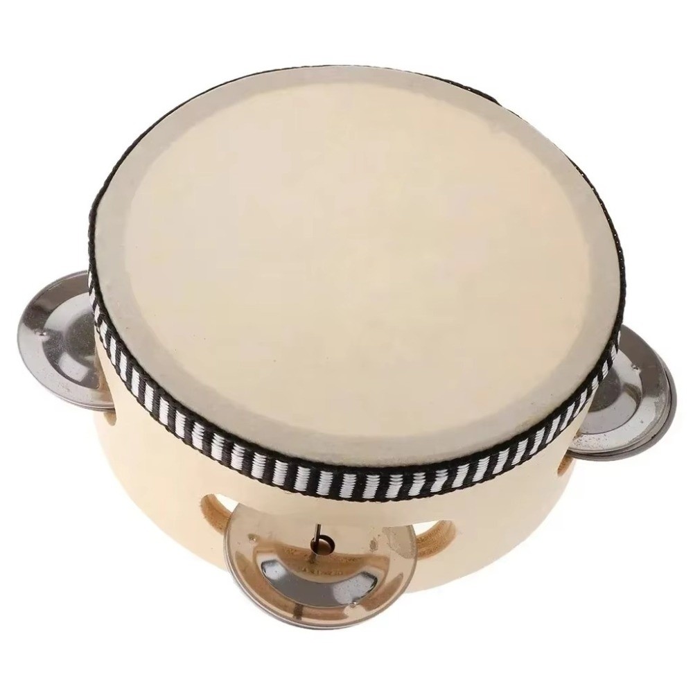 Tambourin à main en bois et mé - Musical Instrument With Hand avis et prix