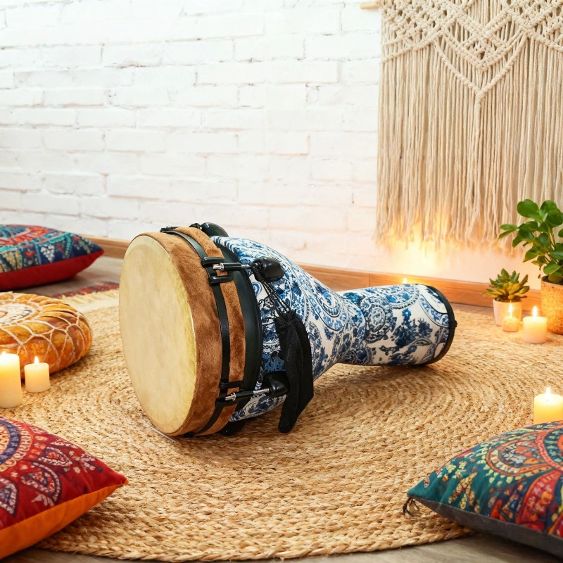 Nouveau tambour africain de 12 - Musical Instrument With Hand avis et prix