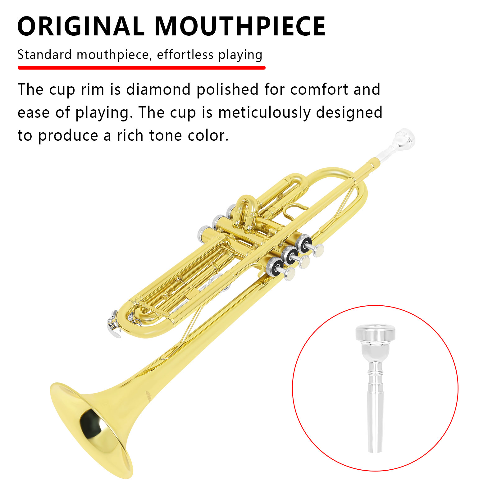    Trompette en laiton doré l - Musical Instrument In Orchestra avis et prix