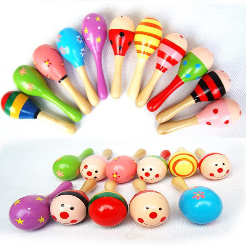 Petits hochets colorés en bois - Musical Instrument For Babies avis et prix