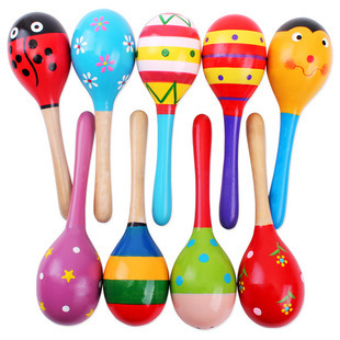 Petits hochets colorés en bois - Musical Instrument For Babies avis et prix